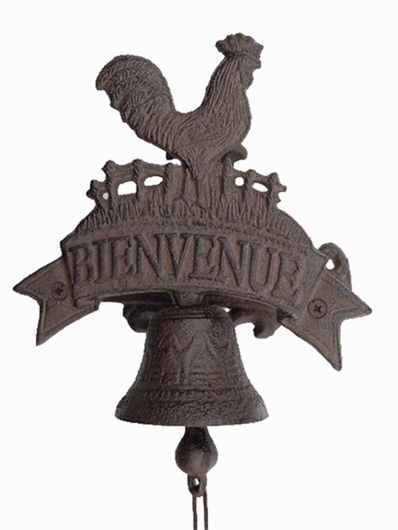 Cloche de porte fonte bienvenue