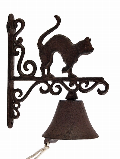 Cloche d'entrée chat fonte