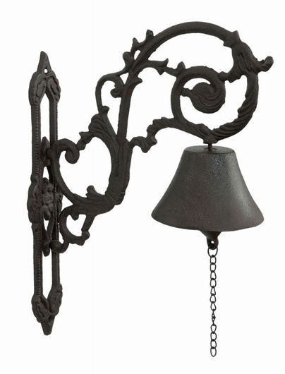 Cloche d'entrée fonte antique
