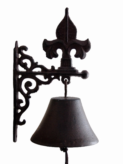 Cloche de porte en fonte lys