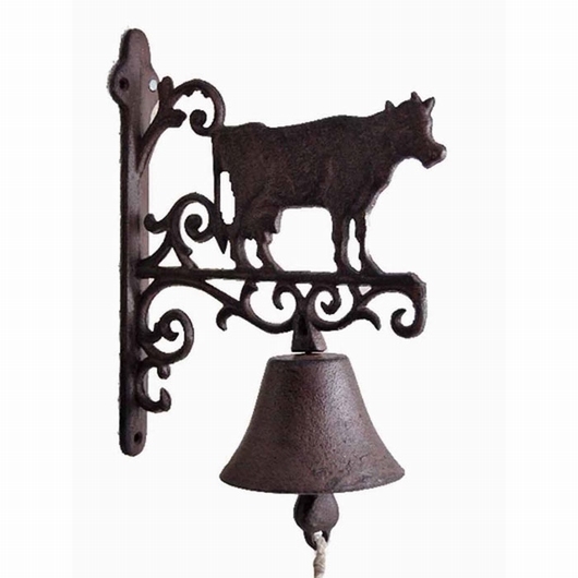 Cloche d'entrée motif vache