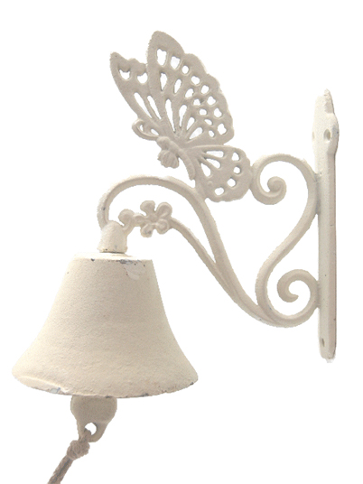 Cloche murale blanche