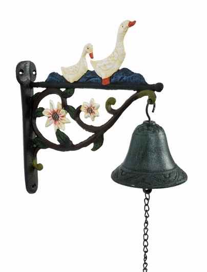 Cloche fonte oies blanches
