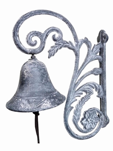 Cloche murale entrée grise