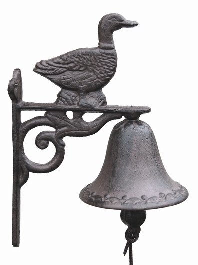Sonnette cloche entrée motif canard