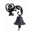 Cloche de porte en fonte coeur