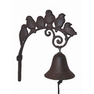 Cloche 6 oiseaux en fonte