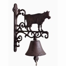Cloche d'entrée motif vache