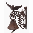 Cloche de porte en fonte feuilles