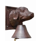 Cloche de porte en fonte chien