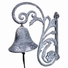 Cloche murale entrée grise 