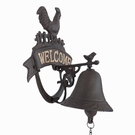Carillon de porte entrée fonte - coq 